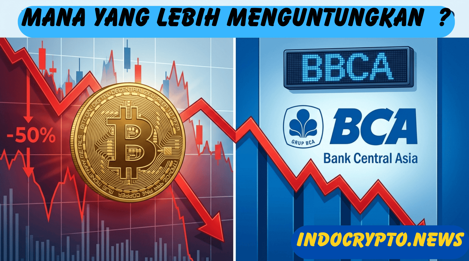 mana yang lebih menguntungkan, bitcoin atau bbca ?